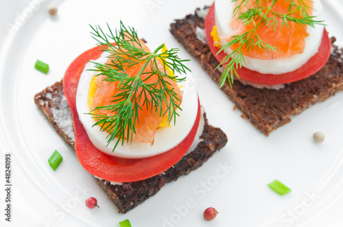 Photo: Salmon appetizer Salmon appetizer
