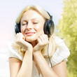 happiness smiling blonde woman relaxing