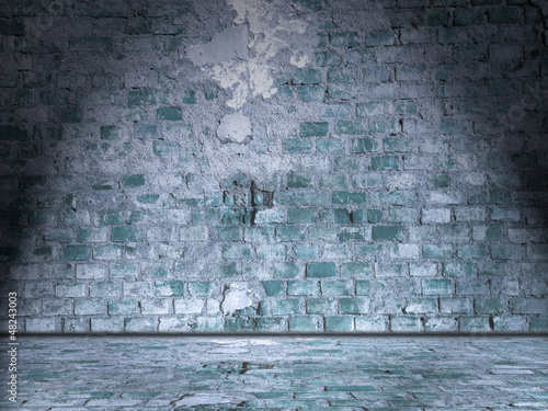 Illustration: beleuchtete Mauer Retro-Style beleuchtete Mauer Retro-Style