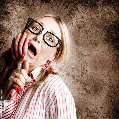 Photo: Stressed Businesswoman Under Attack At Work Stressed Businesswoman Under Attack At Work