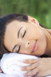 Beautiful Young Woman Relaxing At Health Spa