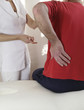 Sportsman with back injury
