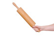 Hand mit Nudelholz