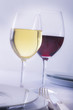 Foto: Weißwein und Rotwein Weißwein und Rotwein