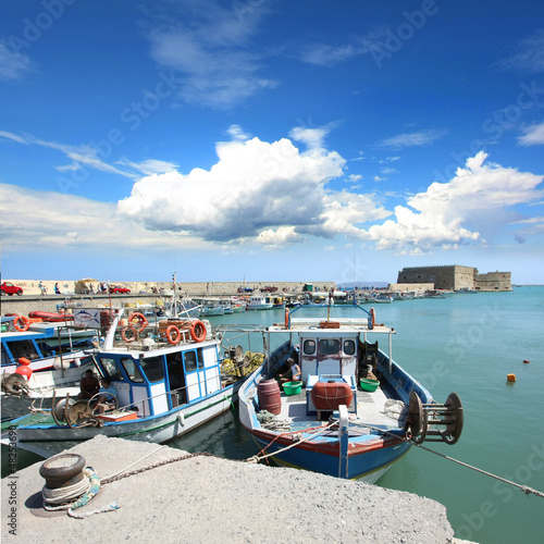 Photo: Crète - Port et Fort d'Héraklion Crète - Port et Fort d'Héraklion
