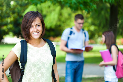 Photo: Portrait of a beautiful smiling student Portrait of a beautiful smiling student