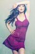 the purple dress