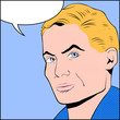 Vector Illustration of an abstract Popart Man