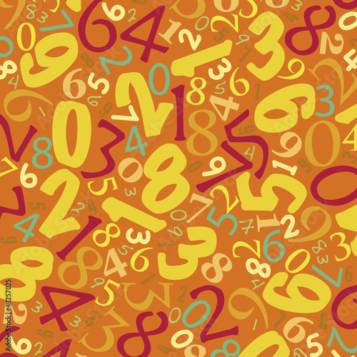 Illustration: numbers background numbers background
