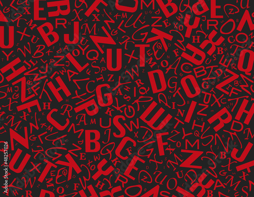 Illustration: letters background letters background