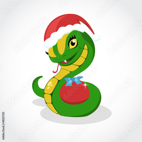 Vector: Chrismas snake. Symbol of 2013 year. Vector. Chrismas snake. Symbol of 2013 year. Vector.