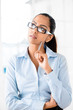 Indian business woman thinking future