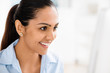 Indian business woman pretty smiling office