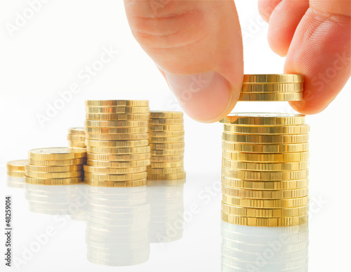 Photo: Distribution of financial assets. Distribution of financial assets.