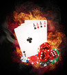 Hot poker game concept