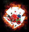 Hot poker game concept
