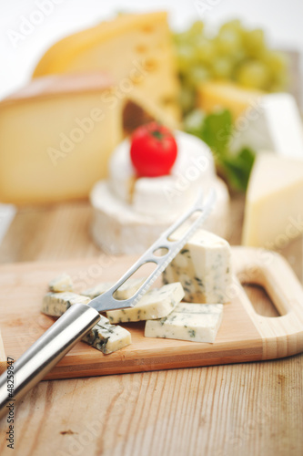 Photo: cheese with a cheese knife cheese with a cheese knife