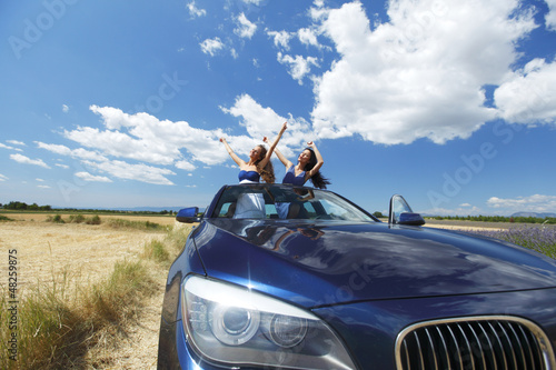 Photo: women dance in car women dance in car