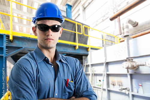 Photo: Portrait of an handsome engineer Portrait of an handsome engineer