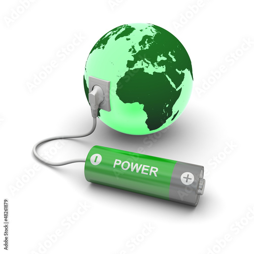 Illustration: Battery connected to Earth Battery connected to Earth
