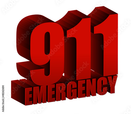 Illustration: 911 Emergency text 911 Emergency text