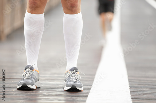 Photo: Running shoes closeup Running shoes closeup