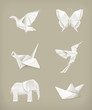 Origami set, white