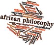 Word cloud for African philosophy