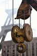 the hoist and the mine shaft