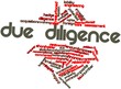 Word cloud for Due diligence