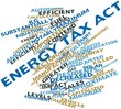 Word cloud for Energy Tax Act