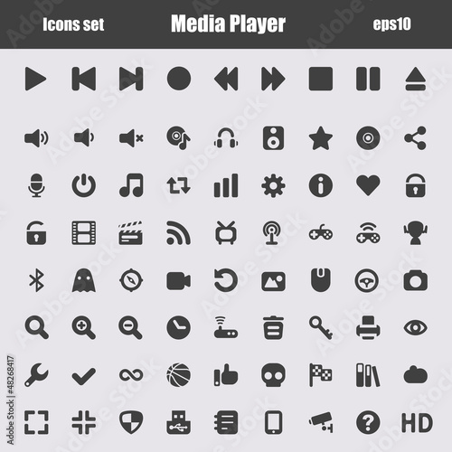 Vector: media player media player
