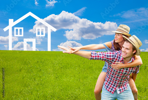 Photo: paar mit haus paar mit haus