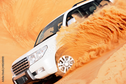 Photo: 4 by 4 dune bashing is a popular sport of the Arabian desert 4 by 4 dune bashing is a popular sport of the Arabian desert