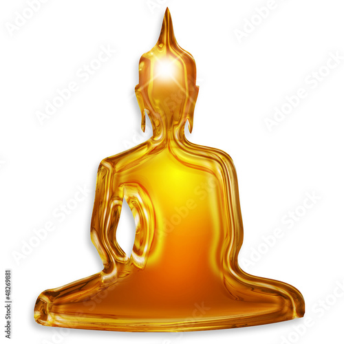 Illustration: buddha silhouette buddha silhouette