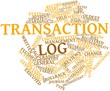 Word cloud for Transaction log
