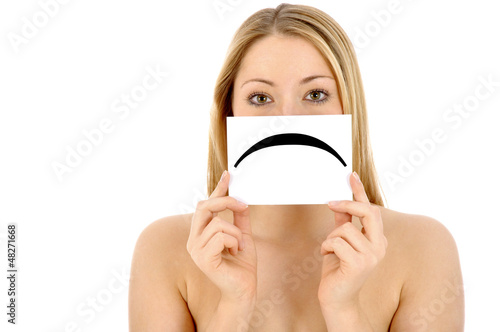 Photo: Junge Frau traurig Junge Frau traurig