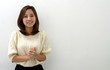 Photo: Businesswoman holds her hands Businesswoman holds her hands