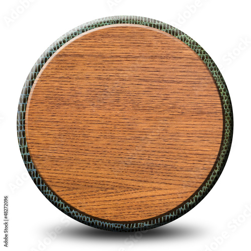 Photo: Bouton web - Bois et peau de seprent Bouton web - Bois et peau de seprent
