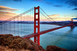 horizontal view of Golden Gate Bridge