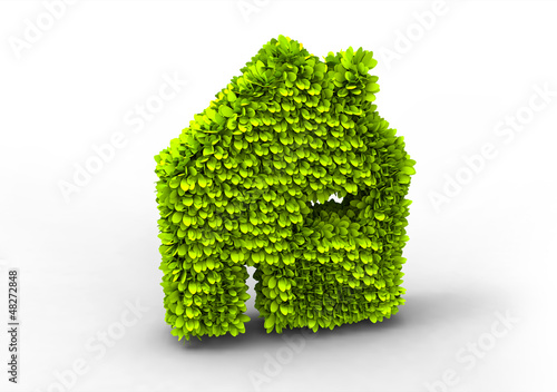 Illustration: Eco house symbol Eco house symbol