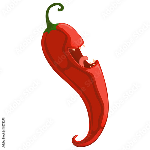 Vector: lachende Chilli lachende Chilli