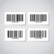 Set of barcode stickers - illustration