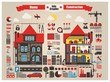 home and construction info graphic elements