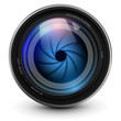 Vektor: Camera lens, vector illustration. Camera lens, vector illustration.