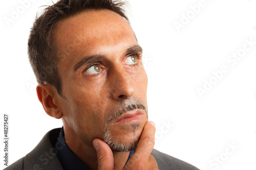 Photo: Pensive businessman portrait Pensive businessman portrait