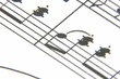 Sheet music rotating