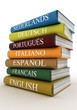 Stack of dictionaries, learning language