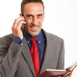Businessman talking on the phone