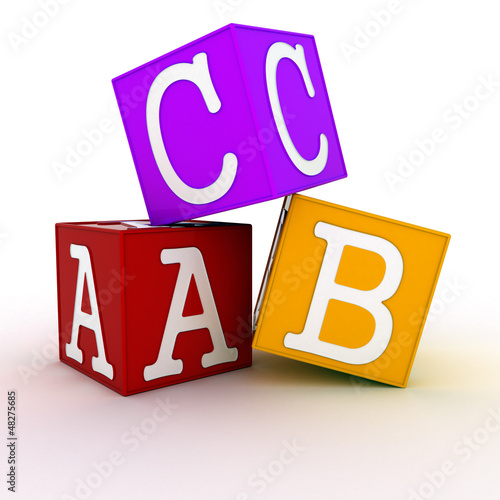 Illustration: ABC building blocks ABC building blocks